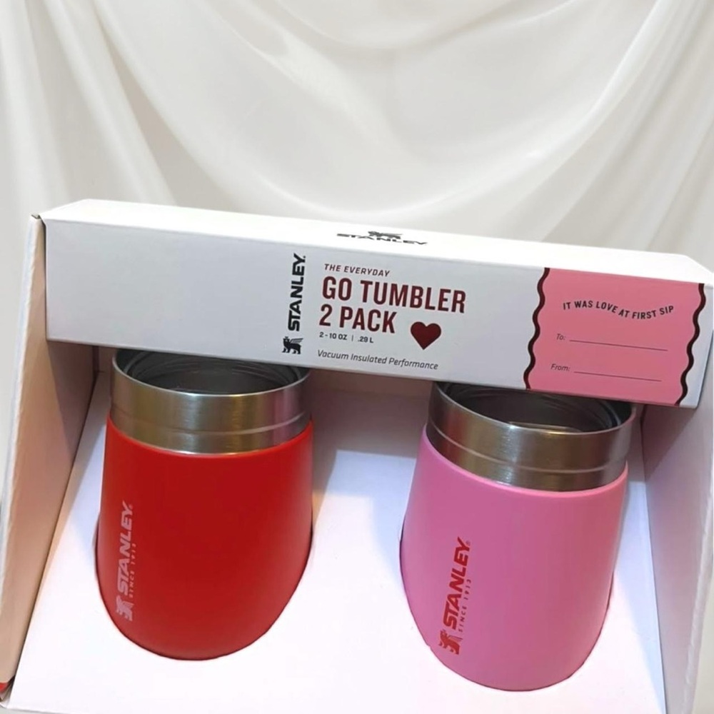 Stanley Go Tumbler 2 Pack - Red and Pink